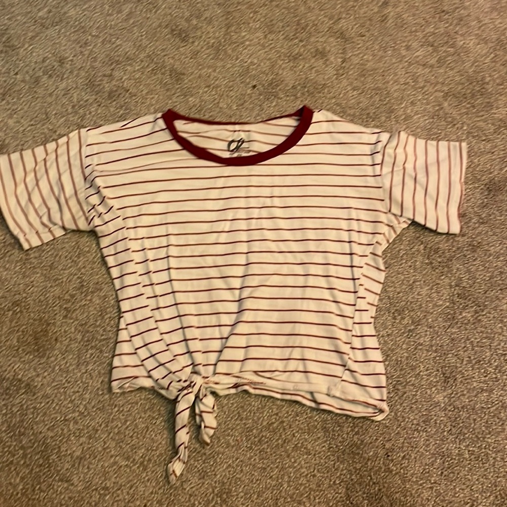 Women’s striped crop top, size xs
